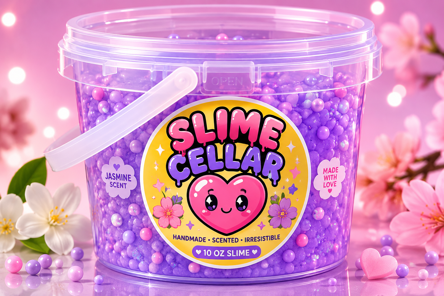 Jasmine 10 oz slime